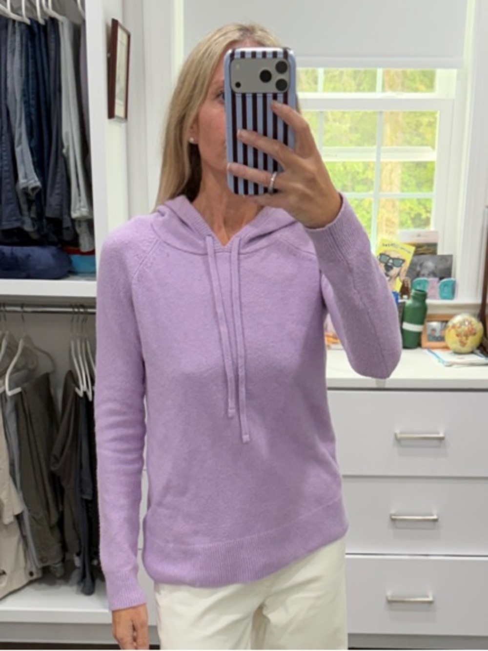 Amazon Essentials Lavender Hooded Sweater